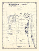 Vintage Map of Kenedy County, Texas 1921