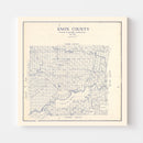 Vintage Map of Knox County, Texas 1923