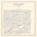 Vintage Map of Knox County, Texas 1923