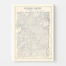 Vintage Map of La Salle County, Texas 1923