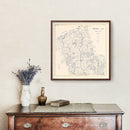 Vintage Map of Liberty County, Texas 1926