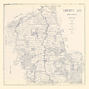 Vintage Map of Liberty County, Texas 1926