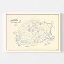 Vintage Map of Madison County, Texas 1922