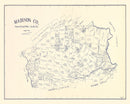 Vintage Map of Madison County, Texas 1922