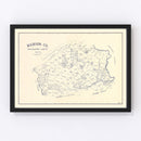 Vintage Map of Madison County, Texas 1922