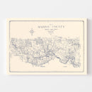 Vintage Map of Marion County, Texas 1920