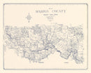 Vintage Map of Marion County, Texas 1920