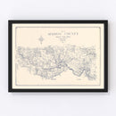 Vintage Map of Marion County, Texas 1920