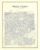 Vintage Map of Mason County, Texas 1921