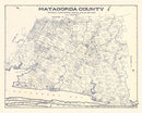 Vintage Map of Matagorda County, Texas 1920