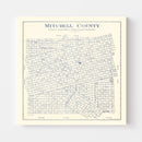 Vintage Map of Mitchell County, Texas 1922