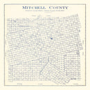 Vintage Map of Mitchell County, Texas 1922