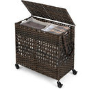 2-Section Laundry Hamper with Removable Bags, 110L by LJGDeals