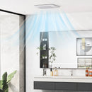 50/80/110 CFM Ceiling Mount Bathroom Fan with Pick-A-Flow and 4 Inches Duct by LJGDeals