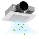 50/80/110 CFM Ceiling Mount Bathroom Fan with Pick-A-Flow and 4 Inches Duct by LJGDeals