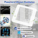 50/80/110 CFM Ceiling Mount Bathroom Fan with Pick-A-Flow and 4 Inches Duct by LJGDeals