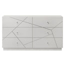 Esther - Dresser - White / Silver by Unique Piece Furniture