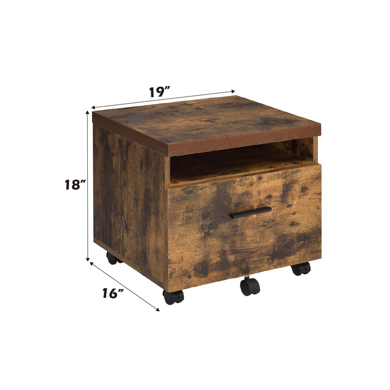 Bob - File Cabinet - Weathered Oak / Black, photo 2 of 6