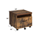 Bob - File Cabinet - Weathered Oak / Black by HouseOfZazla