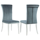 Tufted Side Upholstered Dining Chair (Set of 2) - Gray