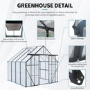 Double Door Polycarbonate house Raised Base And Anchor Aluminum Heavy Duty Walk In houses For Outdoor Backyard In All Season by HouseOfZazla