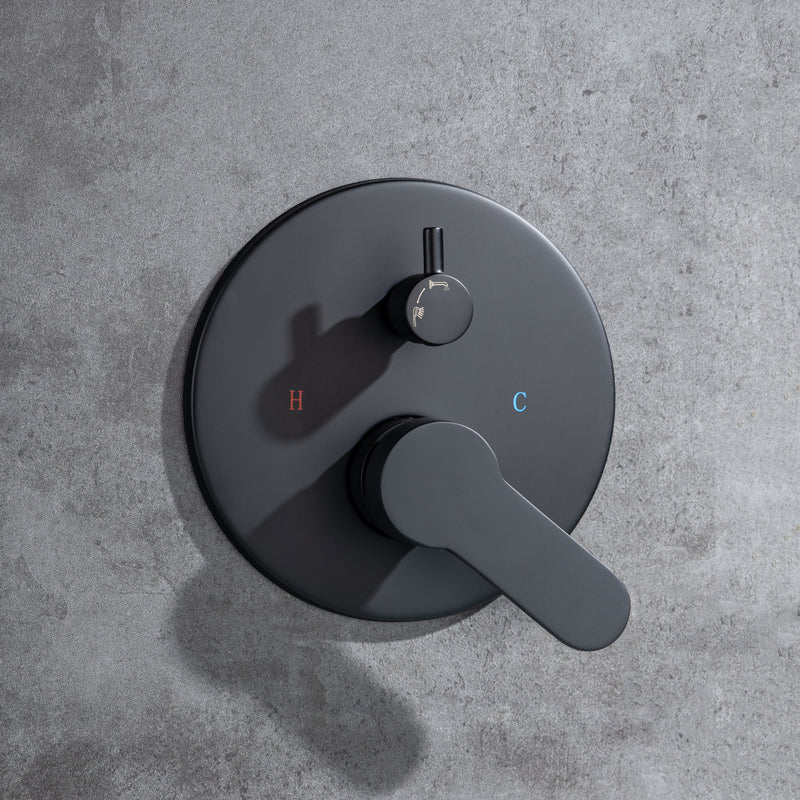 3 Hole Wall Mount Widespread Bathroom Waterfall Bathtub Faucet Mixer Taps with Hand Shower