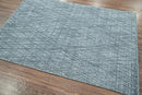 4x6 Blue LoomBloom Hand Knotted Modern & Contemporary Textured Tibetan 100% Wool Oriental Area Rug