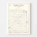 Vintage Map of Parmer County, Texas 1926