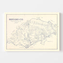 Vintage Map of Refugio County, Texas 1921