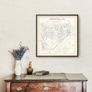 Vintage Map of Rockwall County, Texas 1927