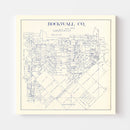Vintage Map of Rockwall County, Texas 1927