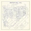 Vintage Map of Rockwall County, Texas 1927