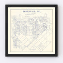 Vintage Map of Rockwall County, Texas 1927