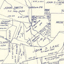 Vintage Map of Sabine County, Texas 1920