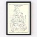 Vintage Map of Sabine County, Texas 1920