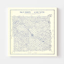 Vintage Map of Scurry County, Texas 1921