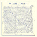 Vintage Map of Scurry County, Texas 1921