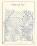 Vintage Map of Shackelford County, Texas 1920