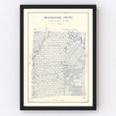 Vintage Map of Shackelford County, Texas 1920