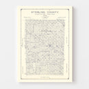 Vintage Map of Sterling County, Texas 1926