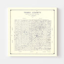 Vintage Map of Terry County, Texas 1926