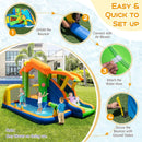 Inflatable Bounce House Water Park with Slide and 480W Blower by LJGDeals
