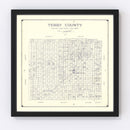 Vintage Map of Terry County, Texas 1926