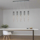 5 Lights - Hanging crystal light fixture for lobby, staircase, loft, stairwell