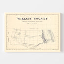 Vintage Map of Willacy County, Texas 1921
