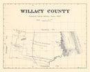 Vintage Map of Willacy County, Texas 1921