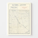 Vintage Map of Scurry County, Texas 1923