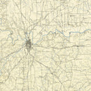 Vintage Map of Fort Worth, Texas 1949