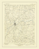 Vintage Map of Fort Worth, Texas 1949
