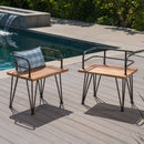 Zion Industrial Wood and Metal Chair (Set of 2)